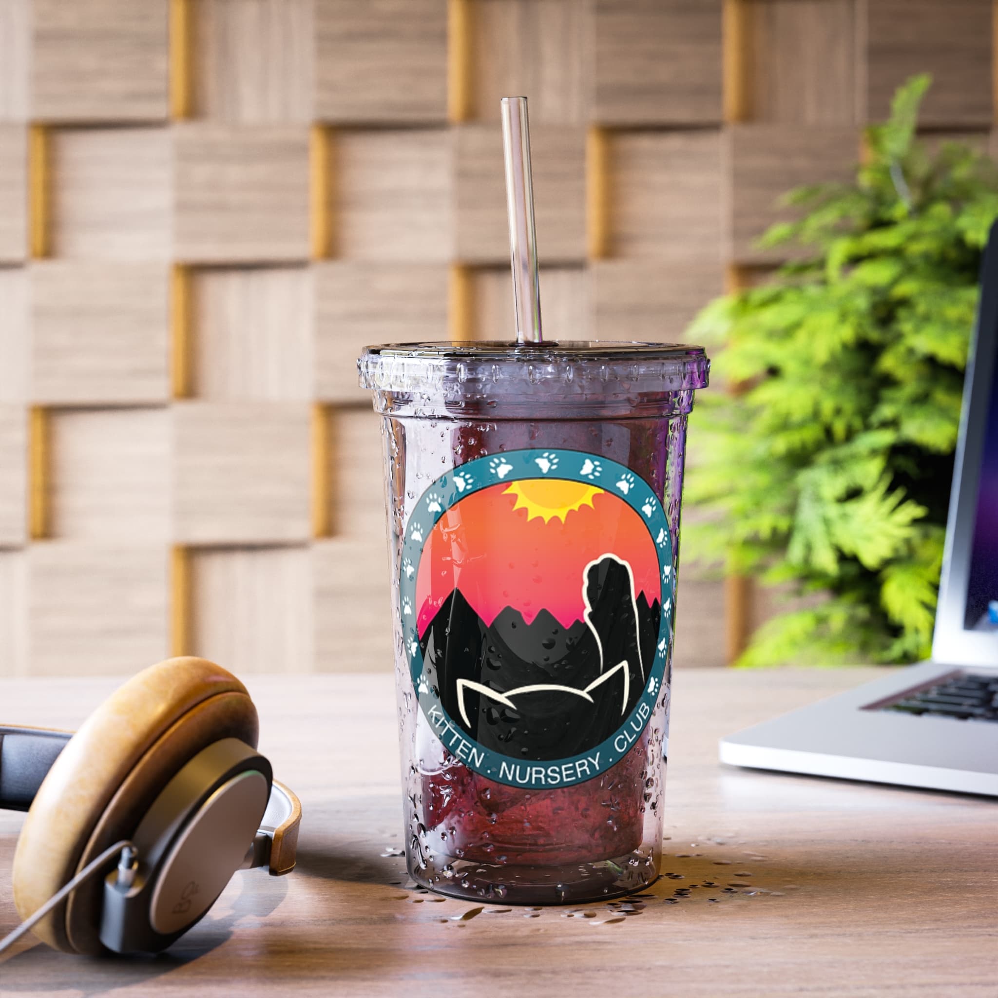 KNC Logo Acrylic Tumbler Travel Cup