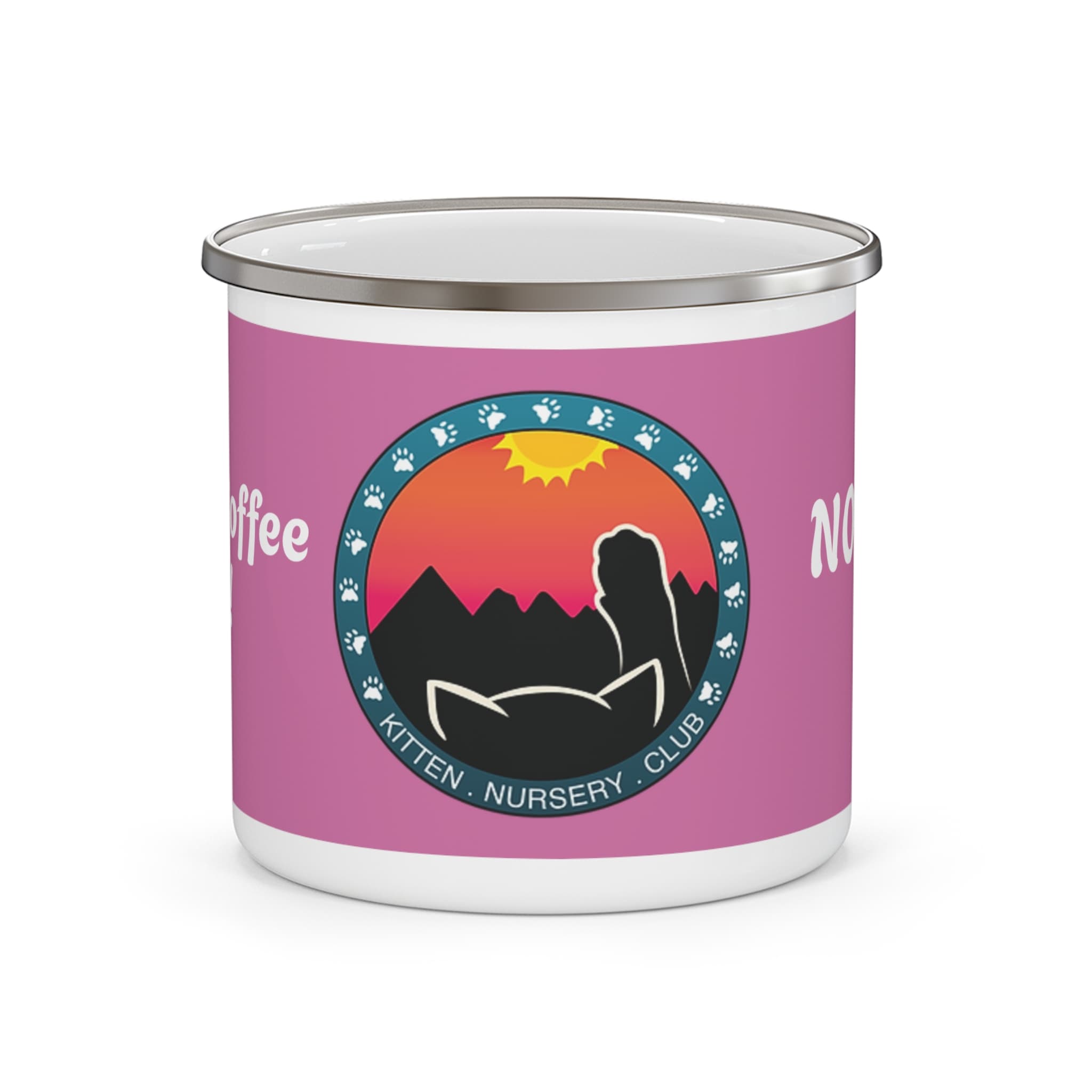 No Ice! Kitten Nursery Club Enamel Camping Mug
